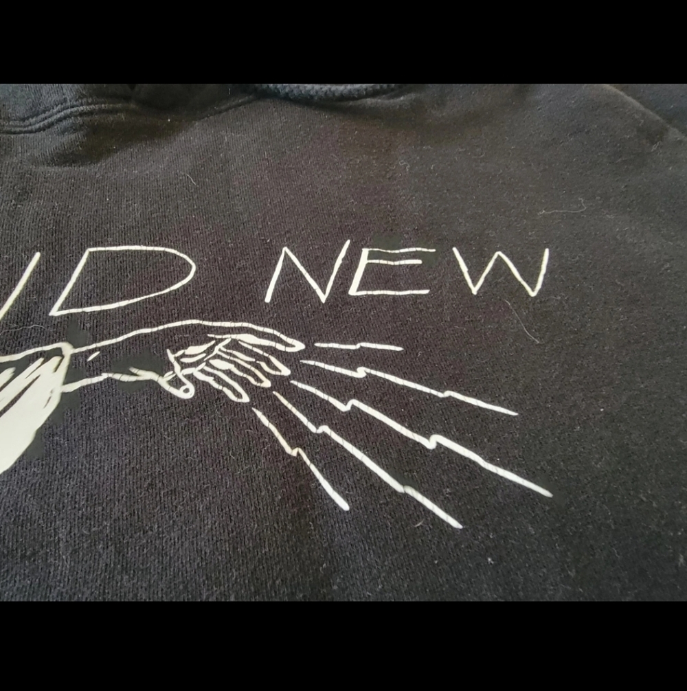 Vtg Brand New Black Hand Of Doom Hooded Emo Band Sweatshirt! Jesse Lacey! Medium - Picture 4 of 8